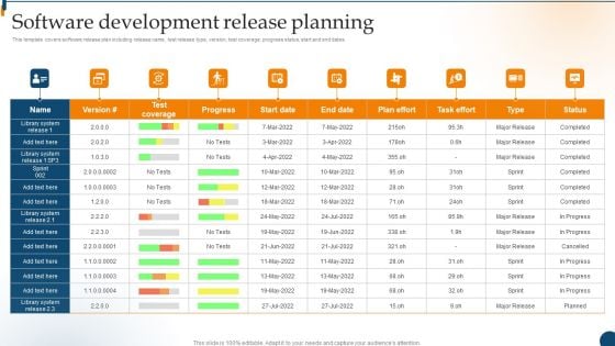 Design Software Playbook Engineers Software Development Release Planning Mockup PDF
