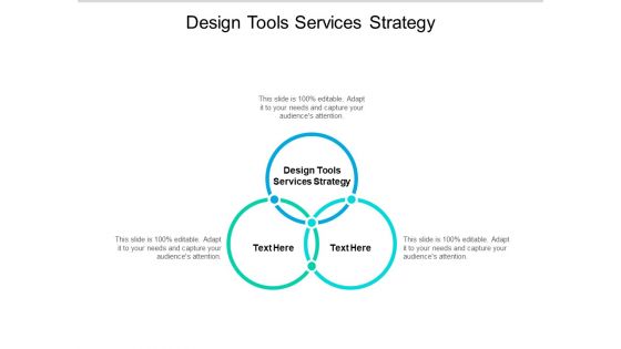 Design Tools Services Strategy Ppt PowerPoint Presentation Infographic Template Show Cpb