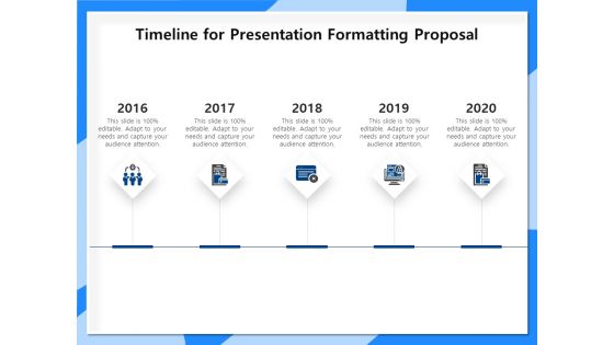 Designing And Editing Solutions Timeline For Presentation Formatting Proposal Structure PDF