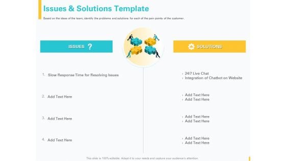 Designing Great Client Experience Action Plan Issues And Solutions Template Ppt PowerPoint Presentation Infographics Smartart PDF