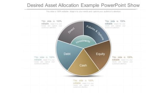 Desired Asset Allocation Example Powerpoint Show