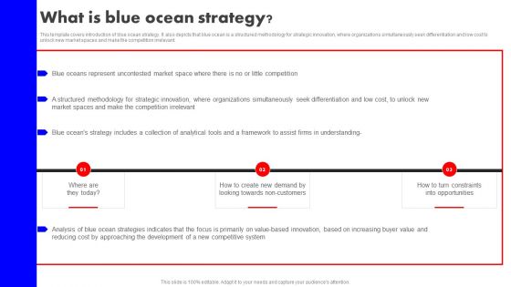 Detailed Analysis Of Red Ocean Vs Blue Ocean Approach What Is Blue Ocean Strategy Introduction PDF