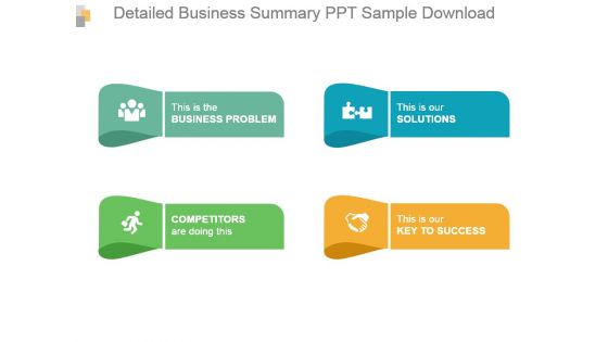 Detailed Business Summary Ppt Sample Download