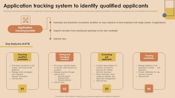 Detailed Guide For Talent Acquisition Application Tracking System To Identify Information PDF