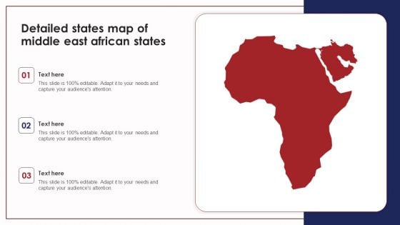 Detailed States Map Of Middle East African States Ppt PowerPoint Presentation Icon Graphics PDF