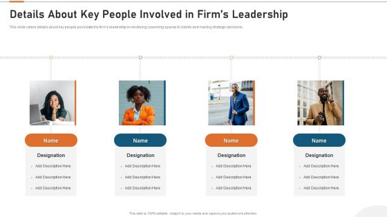 Details About Clients Associated With Our Firm Details About Key People Involved In Firms Leadership Portrait PDF