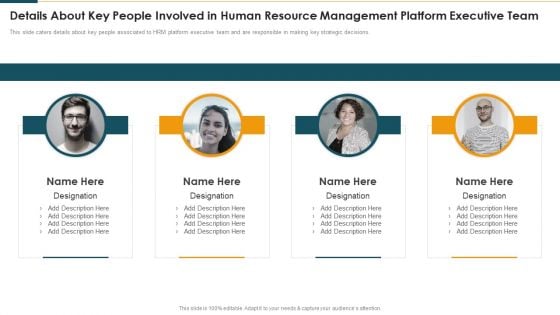 Details About Key People Involved In Human Resource Management Platform Executive Team Icons PDF