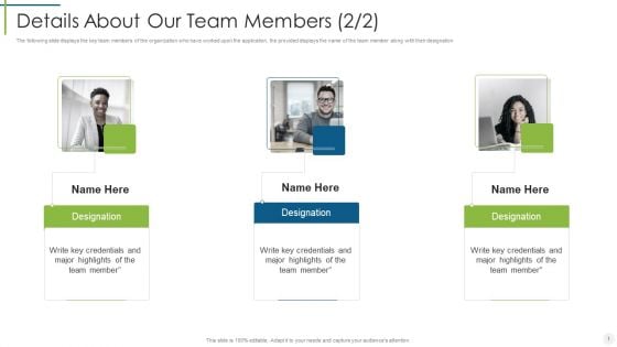 Details About Our Team Members Saas Provider Ppt Infographics Diagrams PDF Details About Our Team Members Saas Provider Ppt Infographics Diagrams PDF