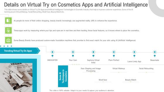 Details On Virtual Try On Cosmetics Apps And Artificial Intelligence Designs PDF