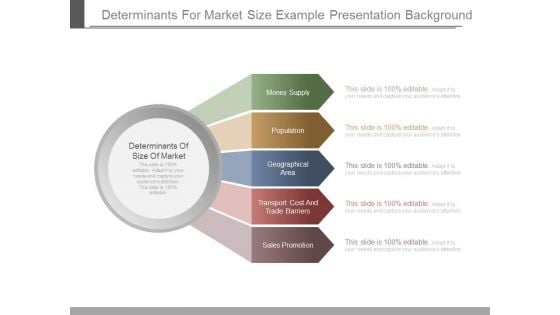 Determinants For Market Size Example Presentation Background Determinants For Market Size Example Presentation Background