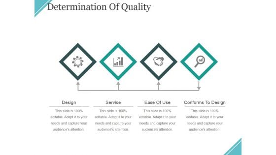 Determination Of Quality Ppt PowerPoint Presentation Ideas Graphics