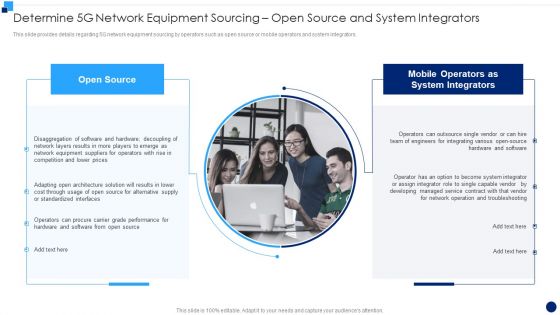 Determine 5G Network Equipment Sourcing Open Source And System Integrators Structure PDF