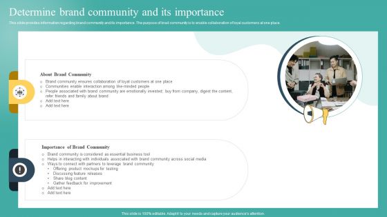 Determine Brand Community And Its Importance Ppt Summary Designs Download PDF