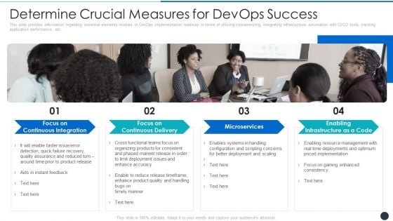 Determine Crucial Measures For Devops Success Demonstration PDF