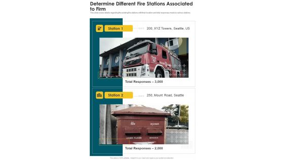 Determine Different Fire Stations Associated To Firm One Pager Documents