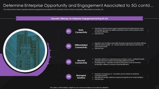 Determine Enterprise Opportunity And Engagement Associated To 5G Contd Diagrams PDF Determine Enterprise Opportunity And Engagement Associated To 5G Contd Diagrams PDF