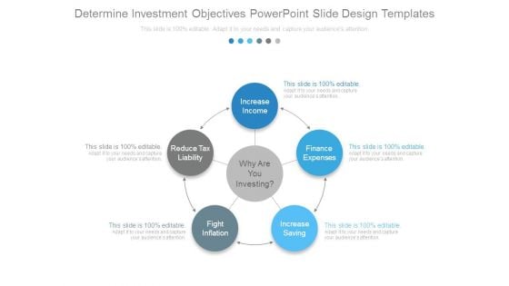 Determine Investment Objectives Powerpoint Slide Design Templates