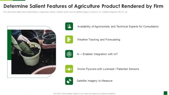 Determine Salient Features Of Agriculture Product Rendered By Firm Themes PDF