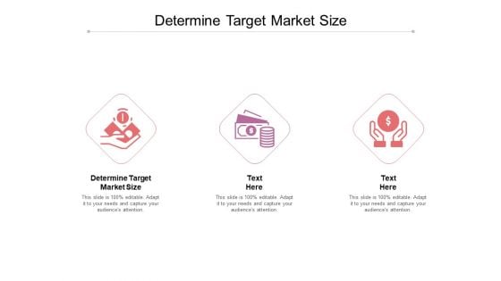 Determine Target Market Size Ppt PowerPoint Presentation Slides Rules Cpb