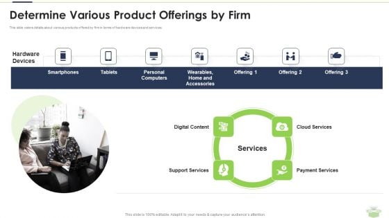 Determine Various Product Offerings By Firm Mockup PDF Determine Various Product Offerings By Firm Mockup PDF