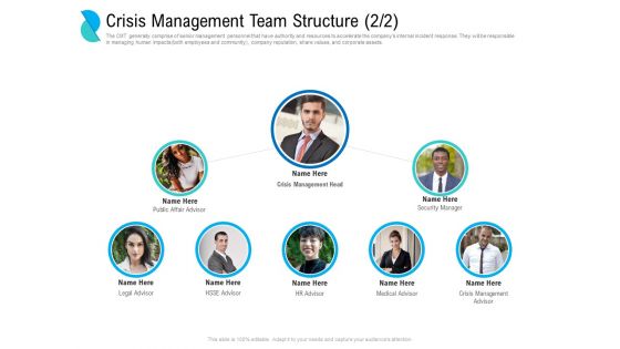 Determining Crisis Management BCP Crisis Management Team Structure Crisis Ppt PowerPoint Presentation Gallery Vector PDF