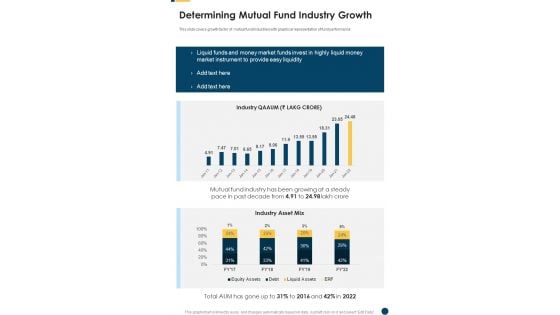 Determining Mutual Fund Industry Growth One Pager Documents