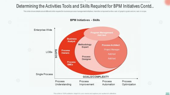 Determining The Activities Tools And Skills Required For BPM Initiatives Themes PDF