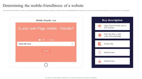 Determining The Mobile Friendliness Of A Website Performing Mobile SEO Audit To Analyze Web Traffic Ideas PDF