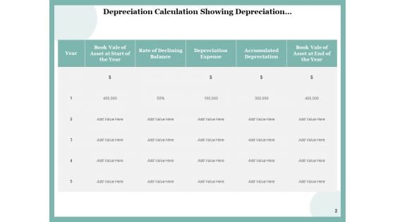 Devaluation Depreciation Icons Carrying Value Ppt PowerPoint Presentation Complete Deck