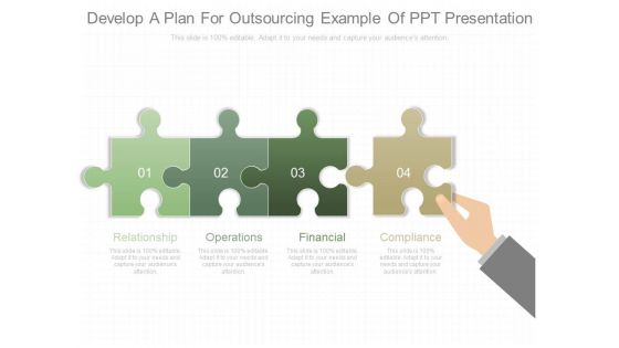 Develop A Plan For Outsourcing Example Of Ppt Presentation