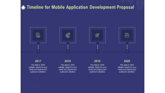 Develop Cellphone Apps Timeline For Mobile Application Development Proposal Ppt PowerPoint Presentation Outline Outfit PDF Develop Cellphone Apps Timeline For Mobile Application Development Proposal Ppt PowerPoint Presentation Outline Outfit PDF