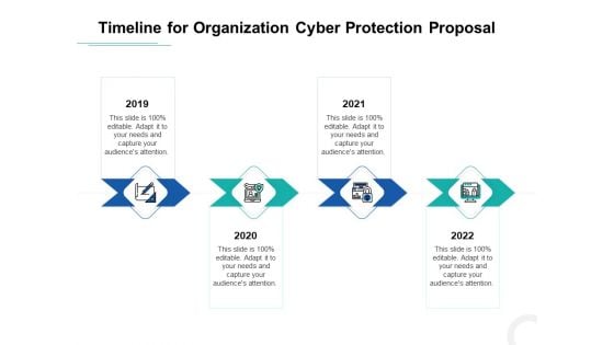 Develop Corporate Cyber Security Risk Mitigation Plan Timeline For Organization Protection Proposal Themes PDF