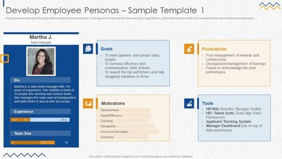 Develop Employee Personas Sample Template 1 Information PDF