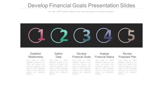 Develop Financial Goals Presentation Slides Develop Financial Goals Presentation Slides