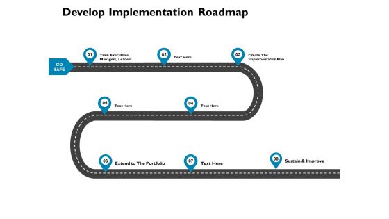 Develop Implementation Roadmap Ppt PowerPoint Presentation Summary Designs