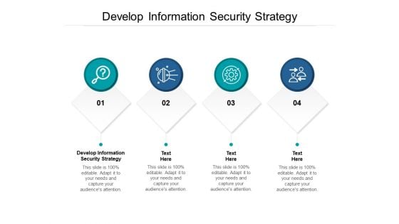 Develop Information Security Strategy Ppt PowerPoint Presentation Portfolio Information Cpb