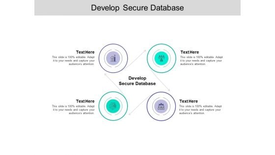 Develop Secure Database Ppt PowerPoint Presentation Outline Graphic Tips Cpb