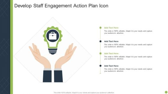 Develop Staff Engagement Action Plan Icon Ideas PDF