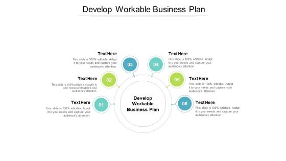 Develop Workable Business Plan Ppt PowerPoint Presentation Styles Shapes Cpb