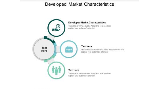 Developed Market Characteristics Ppt PowerPoint Presentation Summary Outfit Cpb