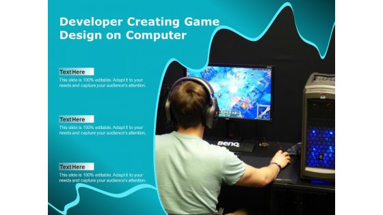 Developer Creating Game Design On Computer Ppt PowerPoint Presentation Infographics Tips PDF