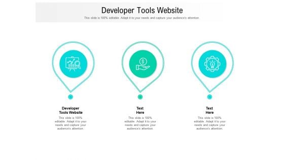 Developer Tools Website Ppt PowerPoint Presentation Infographic Template Infographic Template Cpb Pdf