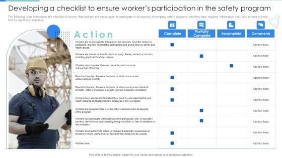 Developing A Checklist To Ensure Workers Participation In The Safety Program Microsoft PDF Developing A Checklist To Ensure Workers Participation In The Safety Program Microsoft PDF