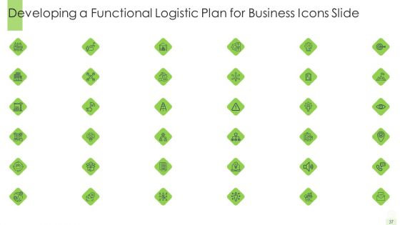 Developing A Functional Logistic Plan For Business Ppt PowerPoint Presentation Complete Deck With Slides