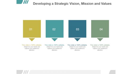 Developing A Strategic Vision Mission And Values Ppt PowerPoint Presentation Introduction