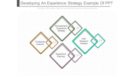 Developing An Experience Strategy Example Of Ppt