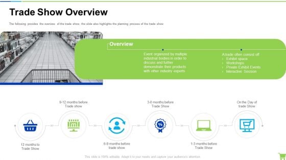 Developing And Controlling B2b Marketing Plan Trade Show Overview Graphics PDF