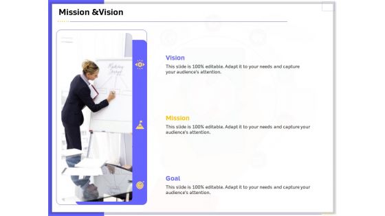 Developing And Deploying Android Applications Mission And Vision Ppt Slides Example PDF