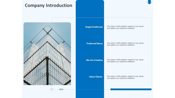 Developing And Implementing Corporate Partner Action Plan Company Introduction Diagrams PDF