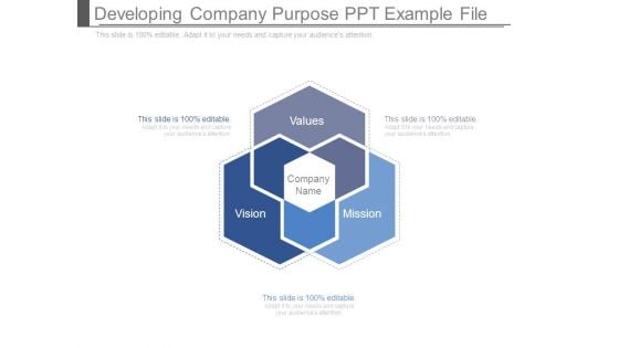 Developing Company Purpose Ppt Example File